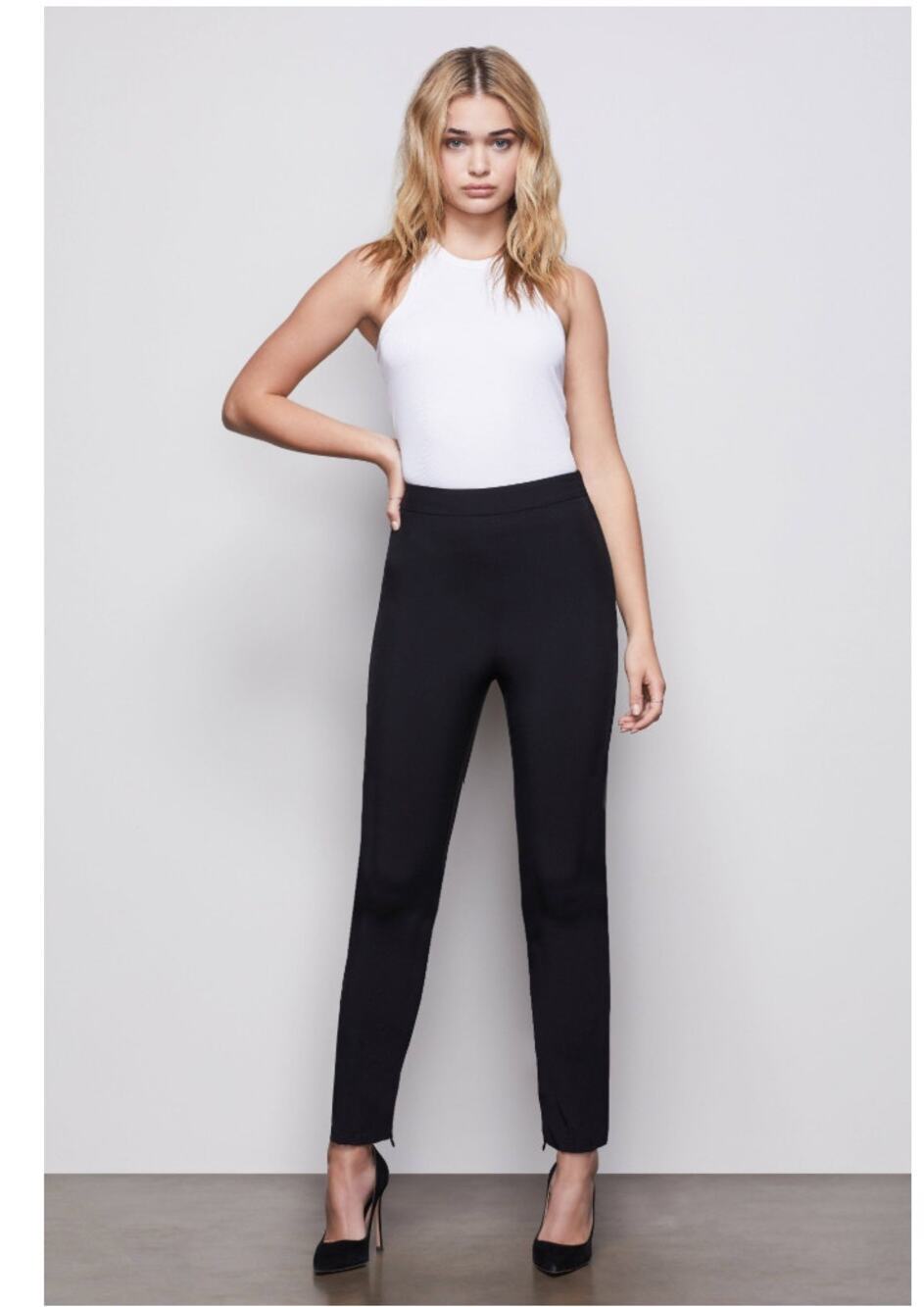 Good American NEW The Exec Pant Dress Pants Black Size 4 Women's XL Career City